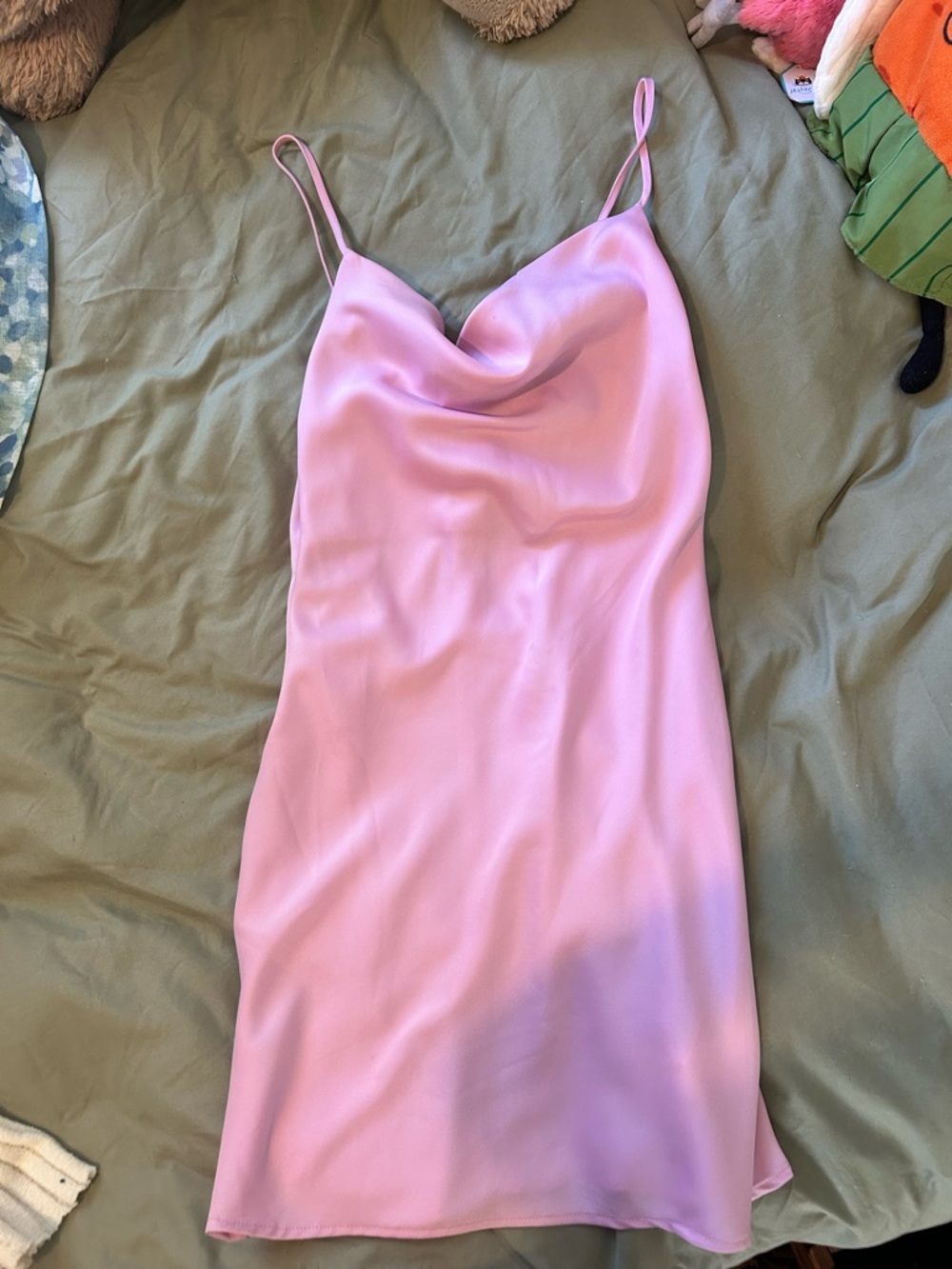 Urban Outfitters Pink Slip Dress with Spaghetti Straps